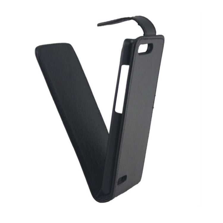 Vertical Flip Leather Case for Huawei Ascend G6-T00 3G / P6 mini(Black)