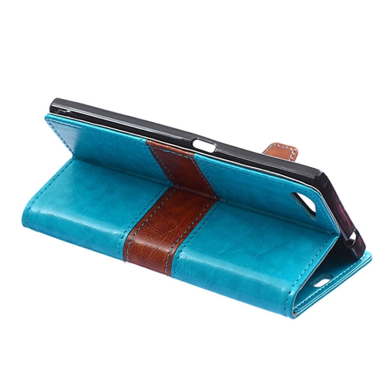 Horizontal Flip Color Matching Leather Case with Card Slots & Wallet & Holder for Wiko Highway Star 4G