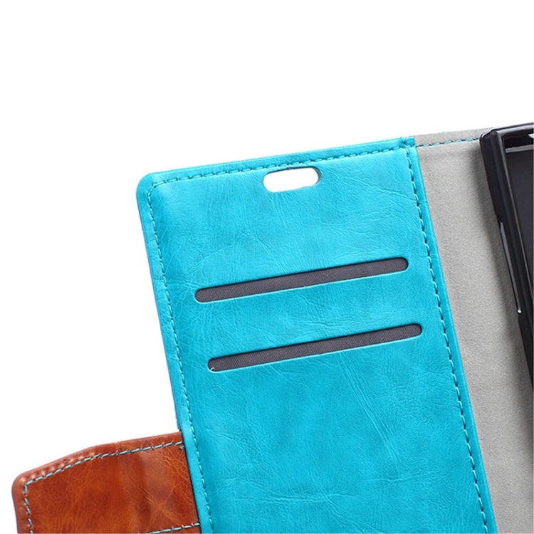 Horizontal Flip Color Matching Leather Case with Card Slots & Wallet & Holder for Wiko Highway Star 4G