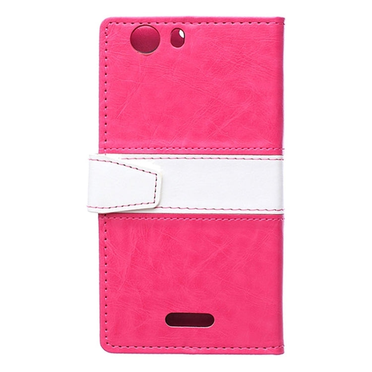 Horizontal Flip Color Matching Leather Case with Card Slots & Wallet & Holder for Wiko Ridge 4G