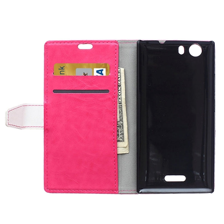 Horizontal Flip Color Matching Leather Case with Card Slots & Wallet & Holder for Wiko Ridge 4G