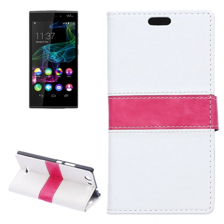 Horizontal Flip Color Matching Leather Case with Card Slots & Wallet & Holder for Wiko Ridge 4G