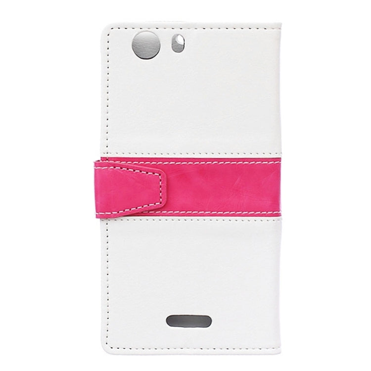 Horizontal Flip Color Matching Leather Case with Card Slots & Wallet & Holder for Wiko Ridge 4G