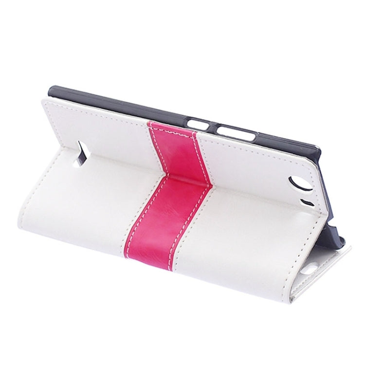 Horizontal Flip Color Matching Leather Case with Card Slots & Wallet & Holder for Wiko Ridge 4G