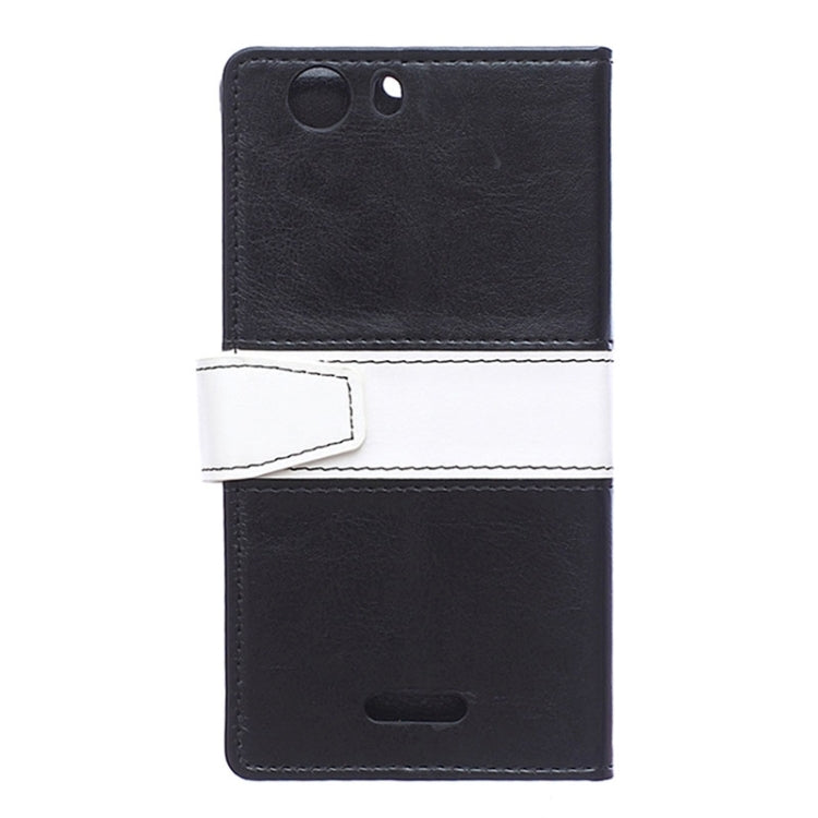 Horizontal Flip Color Matching Leather Case with Card Slots & Wallet & Holder for Wiko Ridge Fab 4G