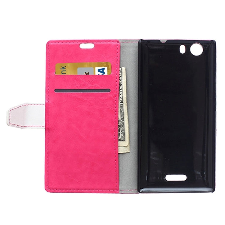 Horizontal Flip Color Matching Leather Case with Card Slots & Wallet & Holder for Wiko Ridge Fab 4G