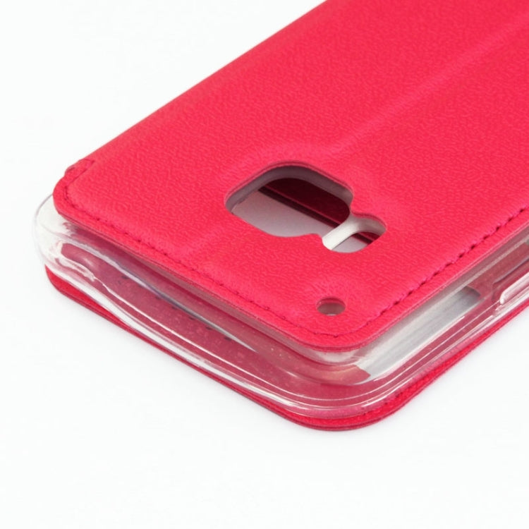 For HTC One M9 UFO Orange Peel Texture Leather Case with Holder & Card Slot & Caller ID Display