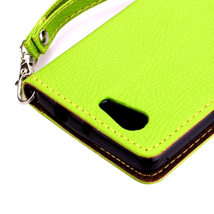 Leaf Magnetic Snap Litchi Texture Horizontal Flip Leather Case with Card Slots & Holder & Lanyard for Sony Xperia Z4 Compact