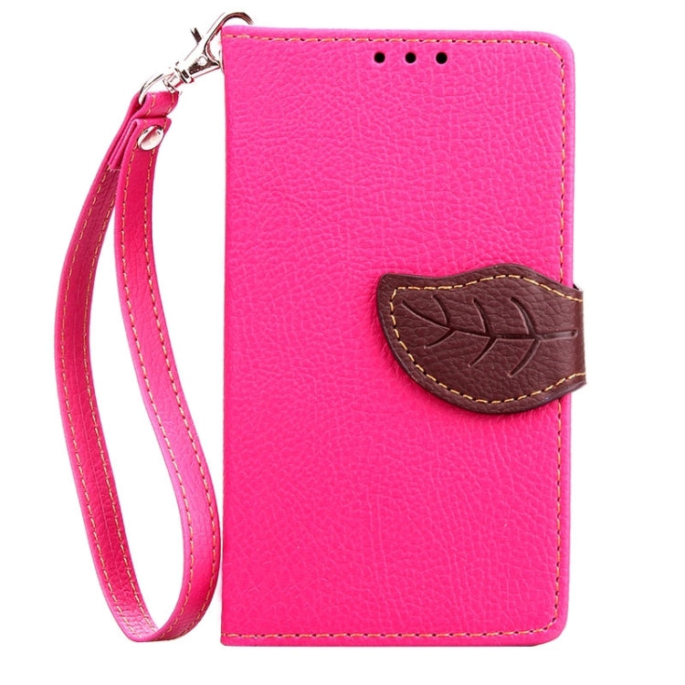 Leaf Magnetic Snap Litchi Texture Horizontal Flip Leather Case with Card Slots & Holder & Lanyard for Sony Xperia Z4 Compact