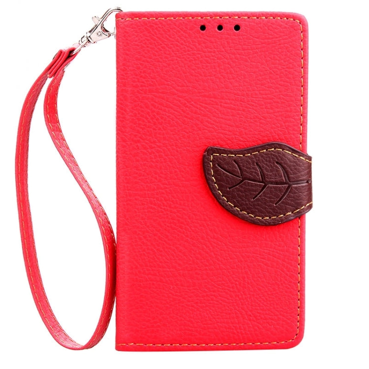 Leaf Magnetic Snap Litchi Texture Horizontal Flip Leather Case with Card Slots & Holder & Lanyard for Sony Xperia Z4 Compact