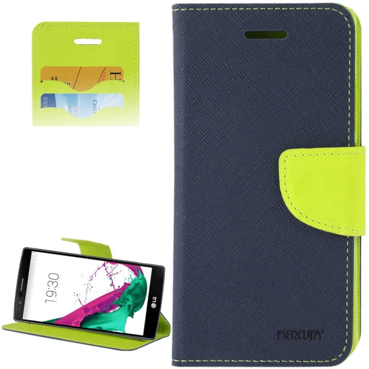 Cross Texture Horizontal Flip Color Matching Leather Case with Card Slots & Wallet & Holder for LG G4