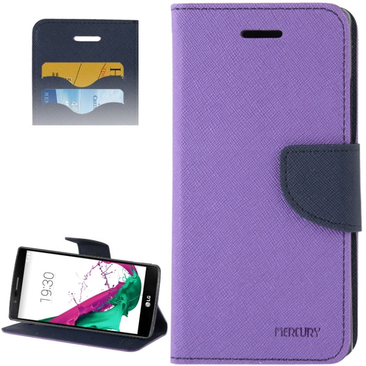 Cross Texture Horizontal Flip Color Matching Leather Case with Card Slots & Wallet & Holder for LG G4