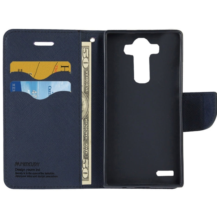 Cross Texture Horizontal Flip Color Matching Leather Case with Card Slots & Wallet & Holder for LG G4