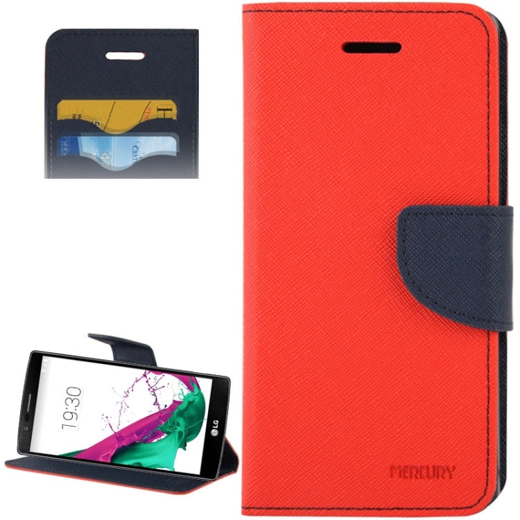 Cross Texture Horizontal Flip Color Matching Leather Case with Card Slots & Wallet & Holder for LG G4