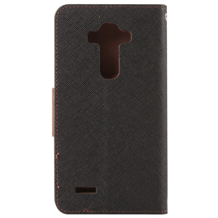 Cross Texture Horizontal Flip Color Matching Leather Case with Card Slots & Wallet & Holder for LG G4