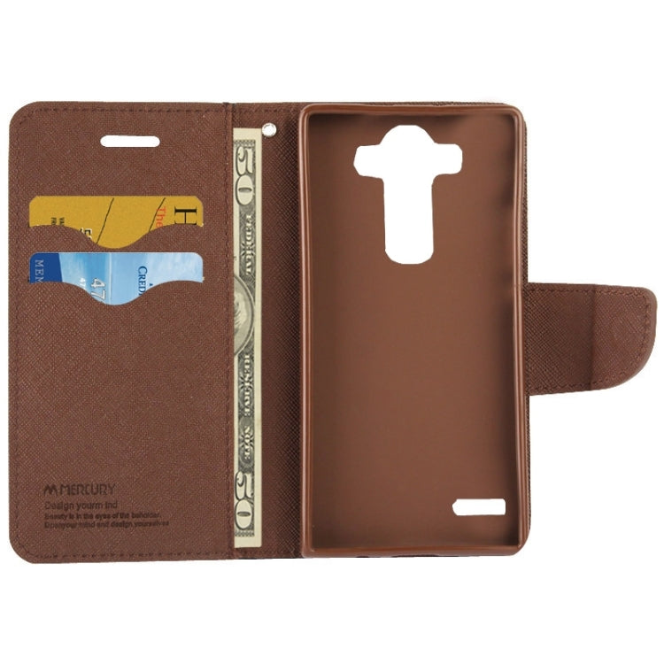 Cross Texture Horizontal Flip Color Matching Leather Case with Card Slots & Wallet & Holder for LG G4