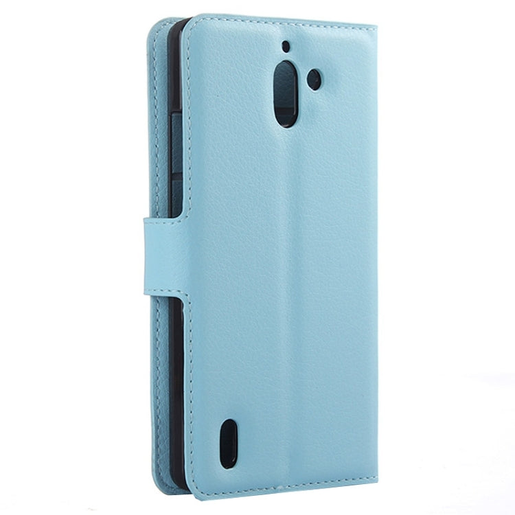 Litchi Texture Horizontal Flip Leather Case with Card Slots & Wallet & Holder for Huawei Ascend G628