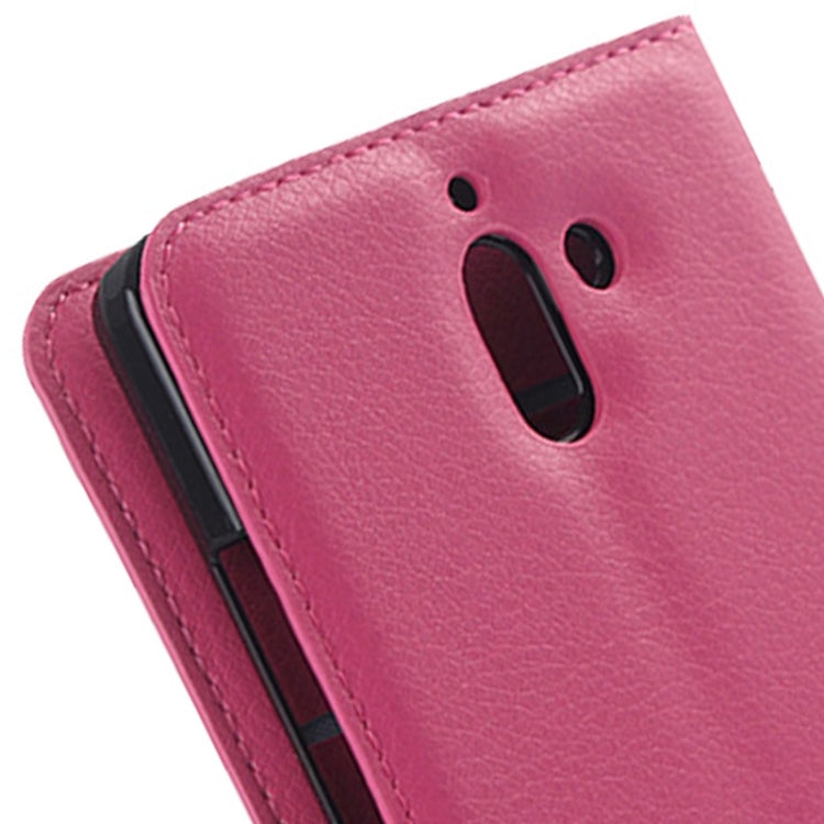 Litchi Texture Horizontal Flip Leather Case with Card Slots & Wallet & Holder for Huawei Ascend G628