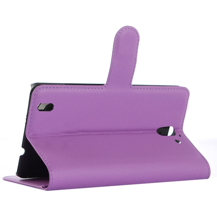 Litchi Texture Horizontal Flip Leather Case with Card Slots & Wallet & Holder for Huawei Ascend G628