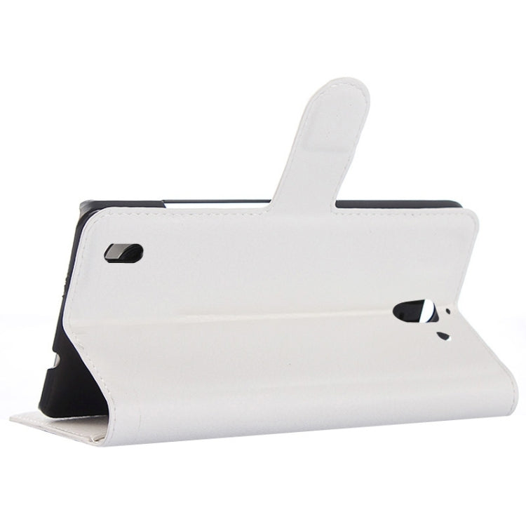 Litchi Texture Horizontal Flip Leather Case with Card Slots & Wallet & Holder for Huawei Ascend G628