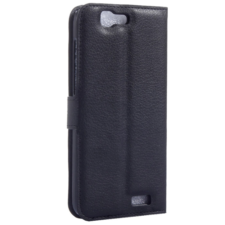 Litchi Texture Horizontal Flip Leather Case with Card Slots & Wallet & Holder for Huawei Ascend G7