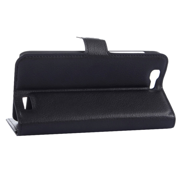 Litchi Texture Horizontal Flip Leather Case with Card Slots & Wallet & Holder for Huawei Ascend G7