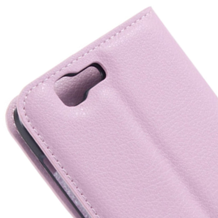 Litchi Texture Horizontal Flip Leather Case with Card Slots & Wallet & Holder for Huawei Ascend G7