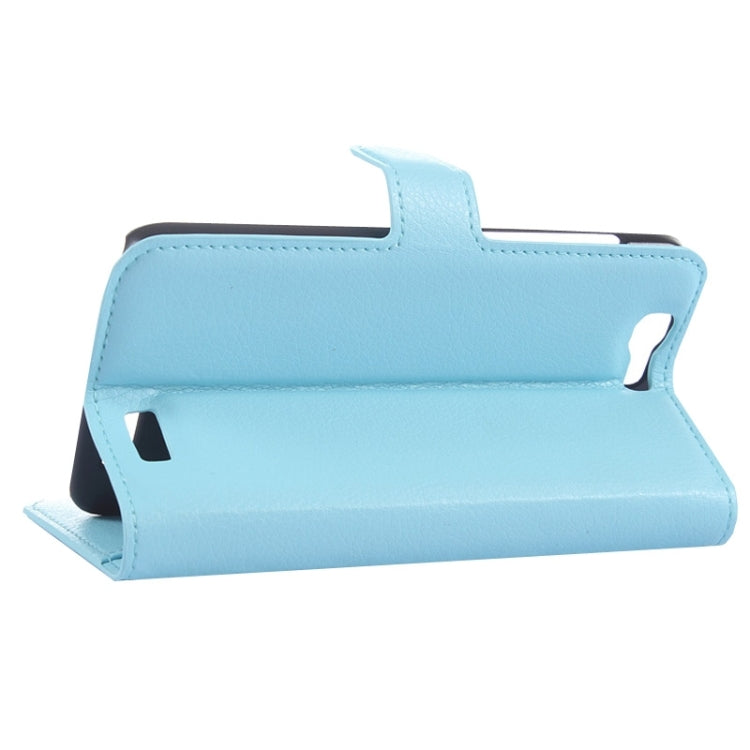 Litchi Texture Horizontal Flip Leather Case with Card Slots & Wallet & Holder for Huawei Ascend G7