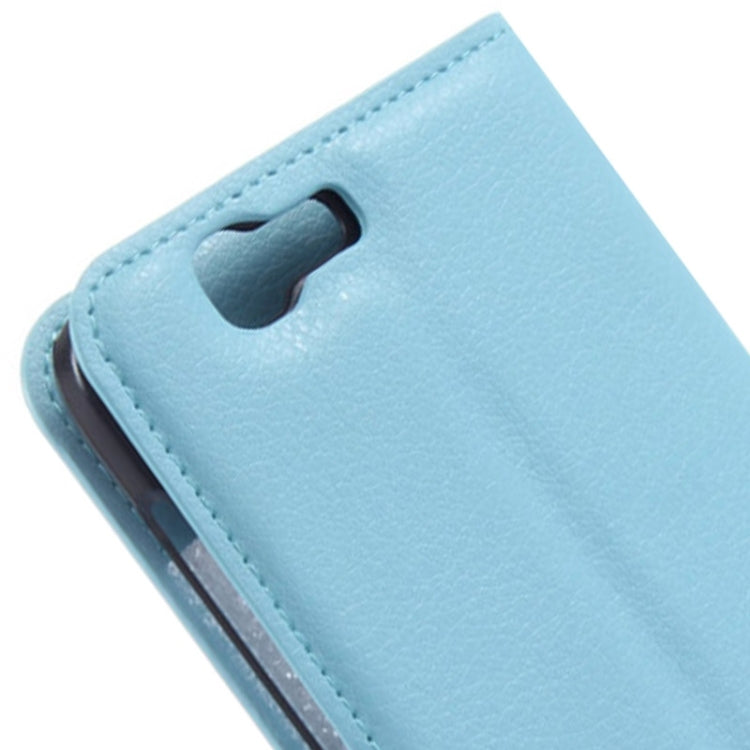 Litchi Texture Horizontal Flip Leather Case with Card Slots & Wallet & Holder for Huawei Ascend G7