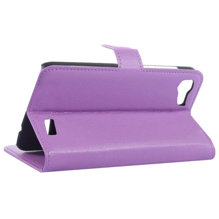 Litchi Texture Horizontal Flip Leather Case with Card Slots & Wallet & Holder for Huawei Ascend G7