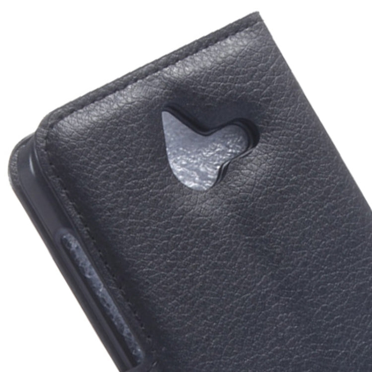 Litchi Texture Horizontal Flip Leather Case with Card Slots & Wallet & Holder for Huawei Ascend Y550