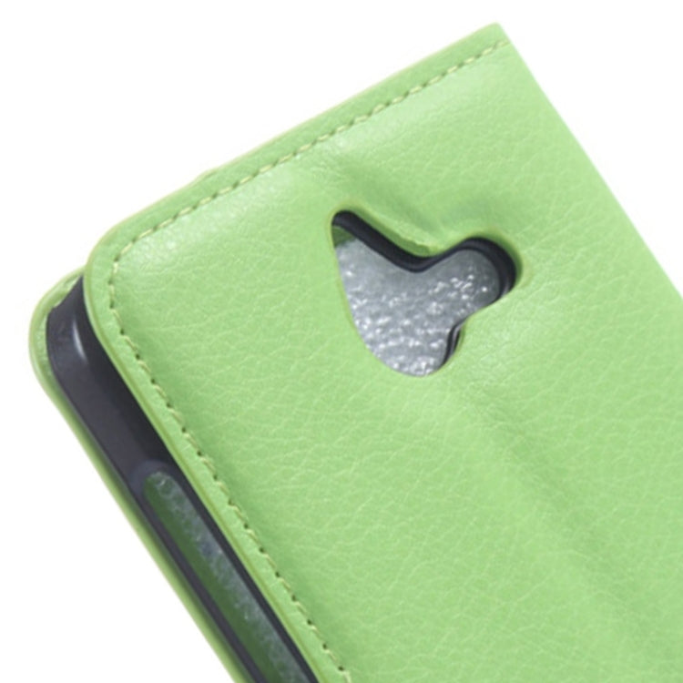 Litchi Texture Horizontal Flip Leather Case with Card Slots & Wallet & Holder for Huawei Ascend Y550