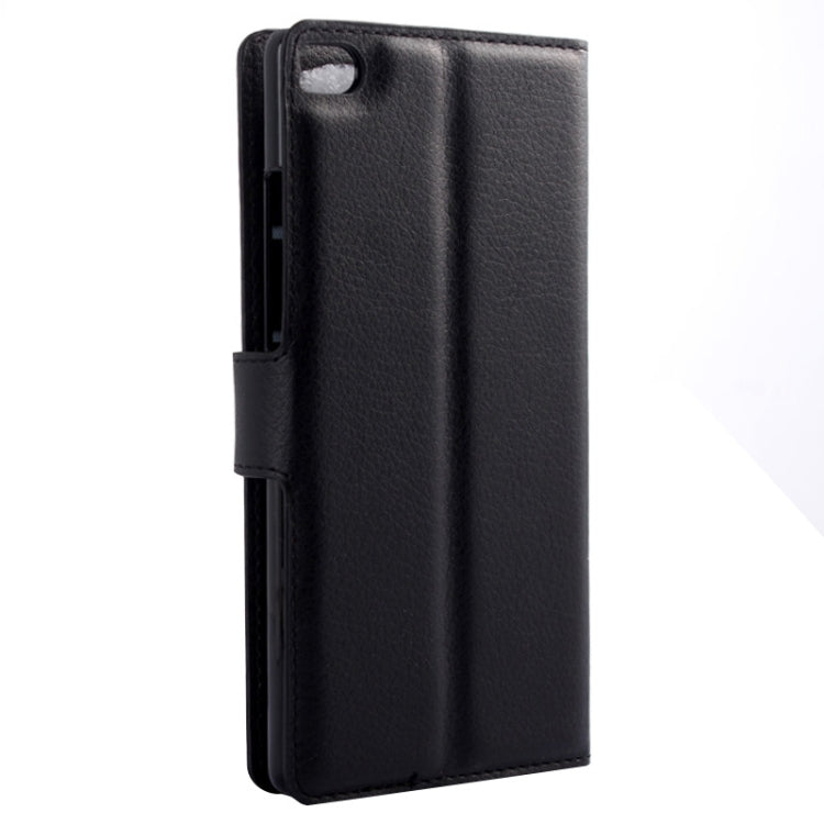 Lichee Texture Leather Case with Holder & Card Slots & Wallet for Huawei P8