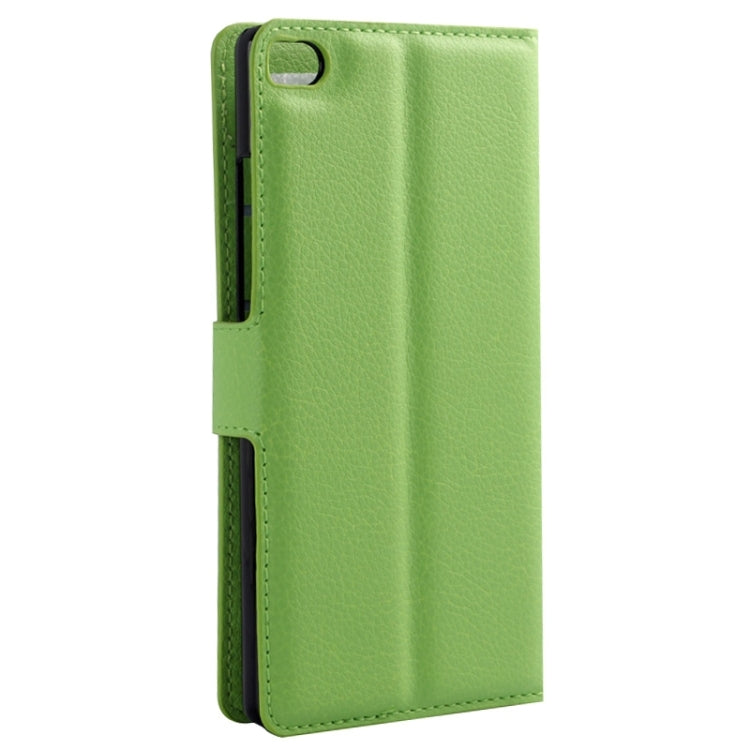 Lichee Texture Leather Case with Holder & Card Slots & Wallet for Huawei P8
