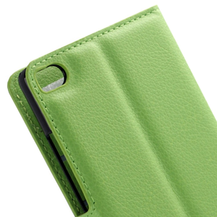 Lichee Texture Leather Case with Holder & Card Slots & Wallet for Huawei P8