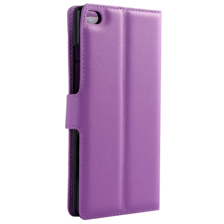 Lichee Texture Leather Case with Holder & Card Slots & Wallet for Huawei P8