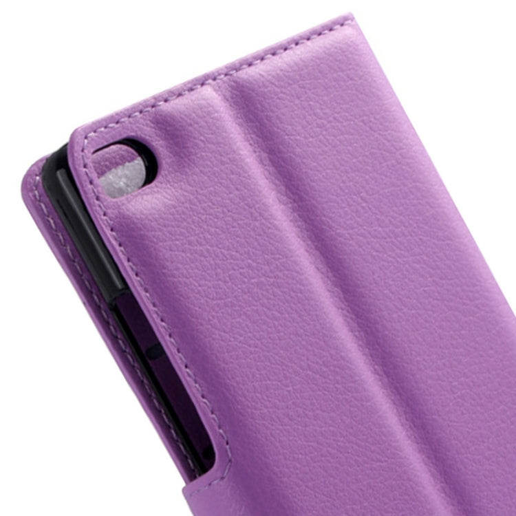 Lichee Texture Leather Case with Holder & Card Slots & Wallet for Huawei P8