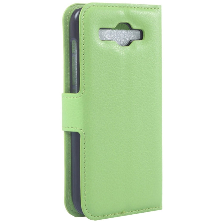 Lichee Texture Leather Case with Holder & Card Slots & Wallet for Huawei Ascend Y520