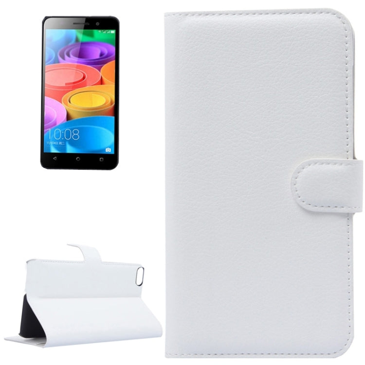 Litchi Texture Leather Case with Holder & Card Slots & Wallet for Huawei Honor 4X Play