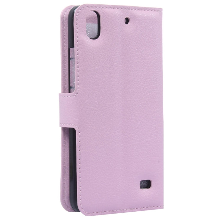 Litchi Texture Leather Case with Holder & Card Slots & Wallet for Huawei Honor 4 Play / Ascend G620s