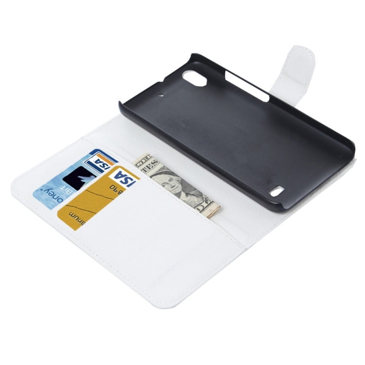 Litchi Texture Leather Case with Holder & Card Slots & Wallet for Huawei Honor 4 Play / Ascend G620s