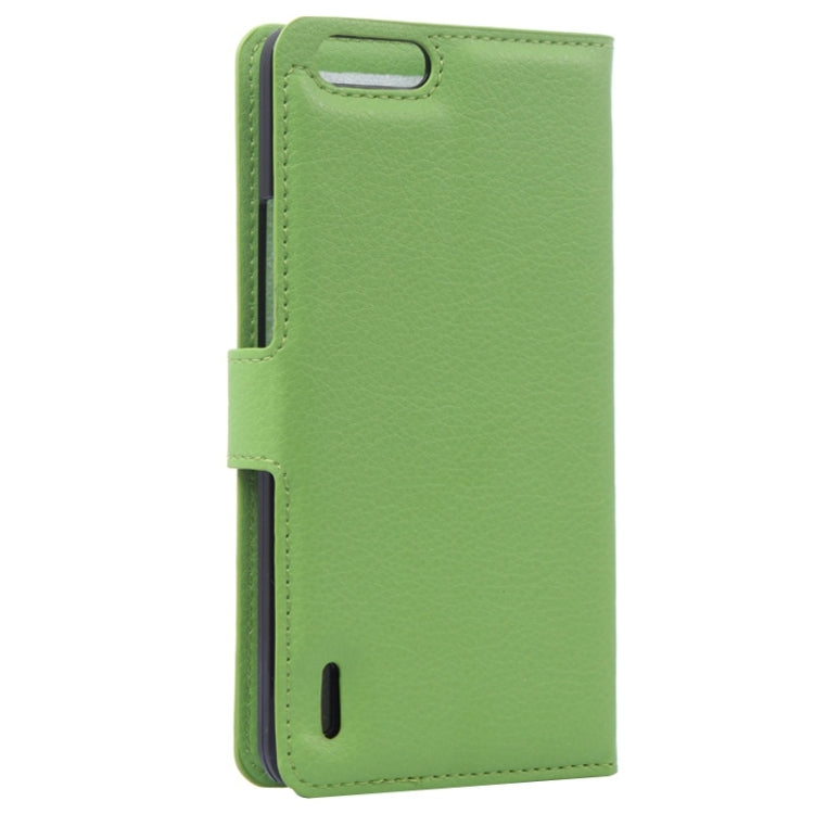 Litchi Texture Leather Case with Holder & Card Slots & Wallet for Huawei Honor 6 Plus