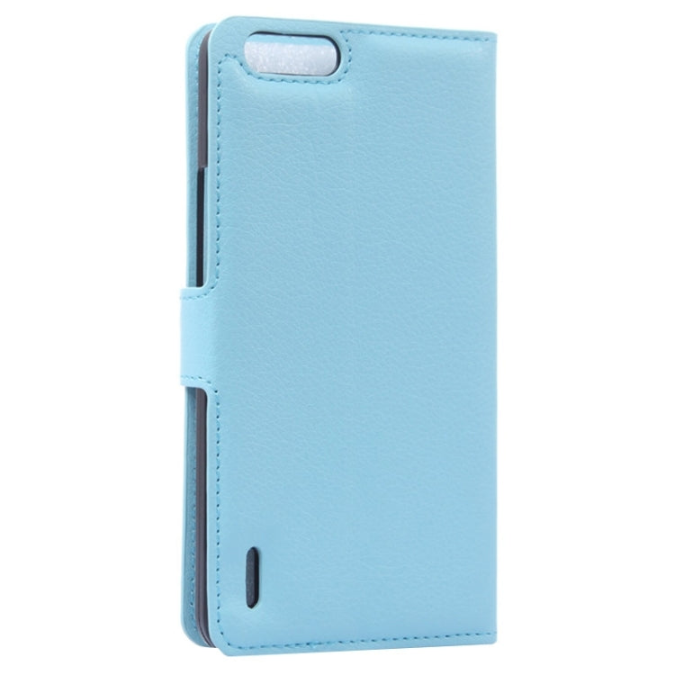 Litchi Texture Leather Case with Holder & Card Slots & Wallet for Huawei Honor 6 Plus