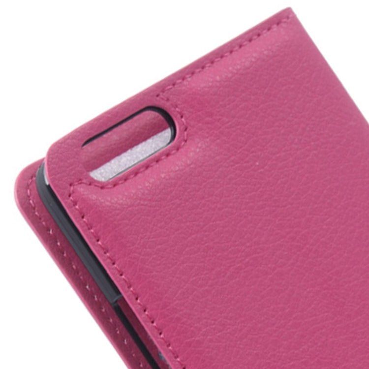 Litchi Texture Leather Case with Holder & Card Slots & Wallet for Huawei Honor 6 Plus