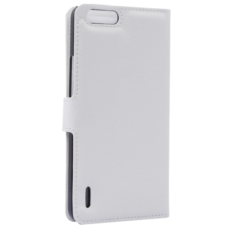 Litchi Texture Leather Case with Holder & Card Slots & Wallet for Huawei Honor 6 Plus