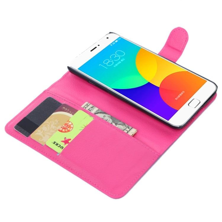 Lichee Texture Leather Case with Holder & Card Slots & Wallet for Meizu MX 4 Pro