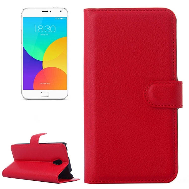 Lichee Texture Leather Case with Holder & Card Slots & Wallet for Meizu MX 4 Pro