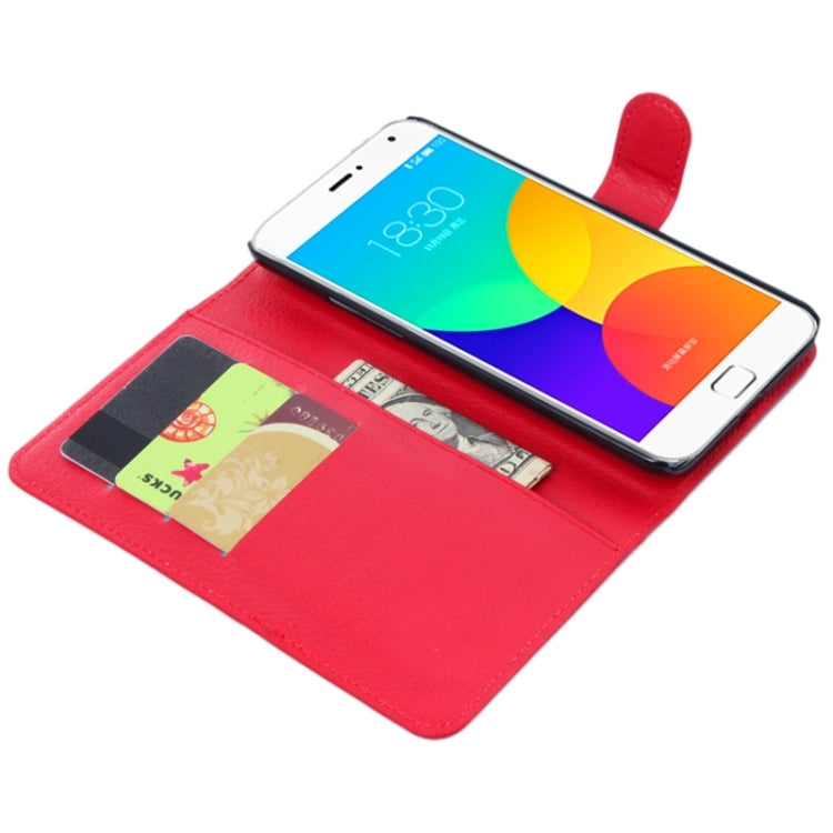 Lichee Texture Leather Case with Holder & Card Slots & Wallet for Meizu MX 4 Pro