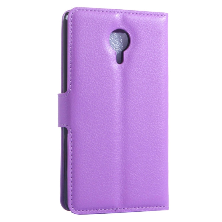 Lichee Texture Leather Case with Holder & Card Slots & Wallet for Meizu MX 4