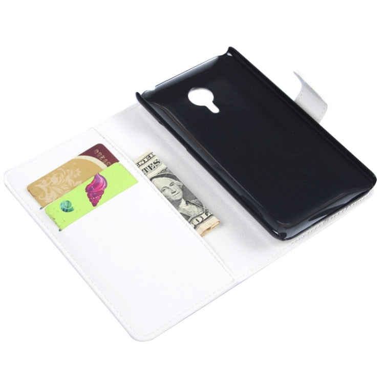 Lichee Texture Leather Case with Holder & Card Slots & Wallet for Meizu MX 4